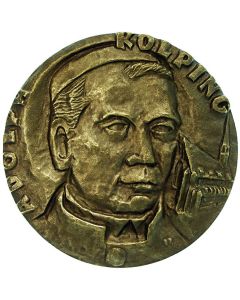 Kolping-Plakette, Bronze  ca.14 cm